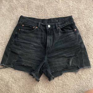 Black american eagle jean shorts